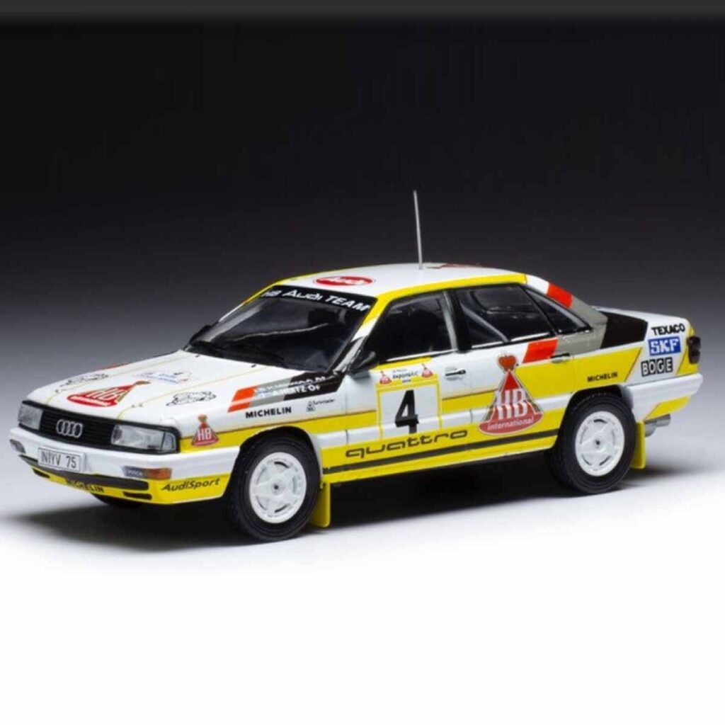 IXO 18RMC094A.20 Audi Quattro, No.3, Rally WM, 1000 Lakes Rally 1982, H. Mikkola/A