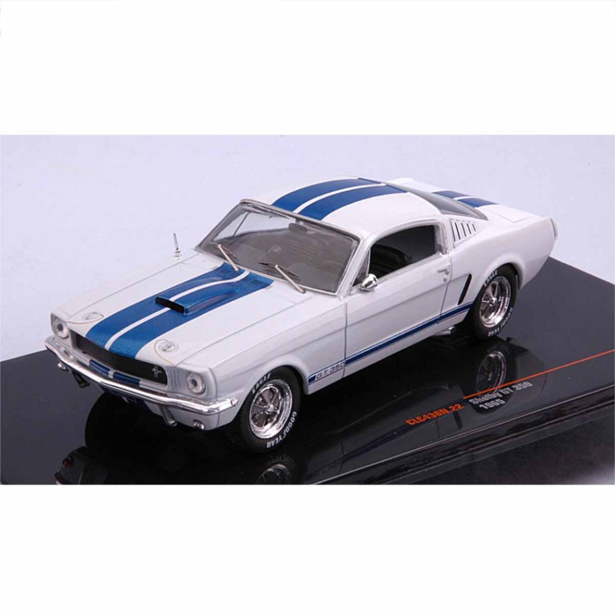 MINIATURE FORD MUSTANG SHELBY GT 350 iXO CLC438N 1/43 1965 BLANC