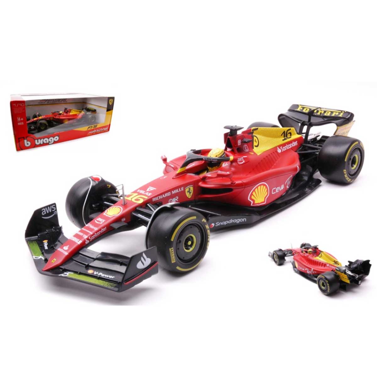 1/18 FERRARI F1-75 N°16 F1-2022 C . LECLERC