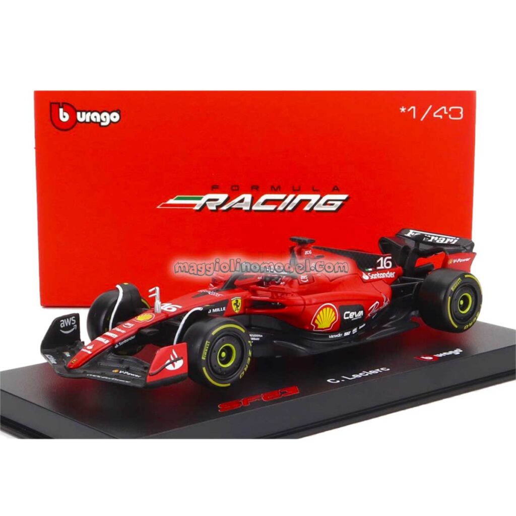 BBURAGO Ferrari F1 SF-23 1/43 BBURAGO 1/43 Ferrari F1 SF-23 – GP Monza 2023 – Charles Leclerc – Modèle Neuf Sous Blister