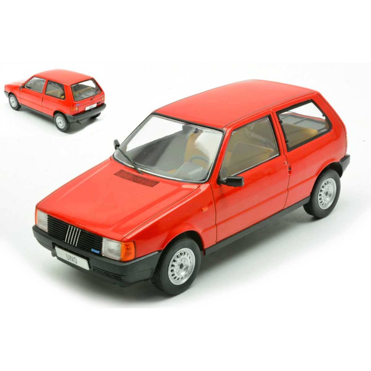 FIAT UNO 1983 Red 1.24 - WHITE BOX cod.WB124257