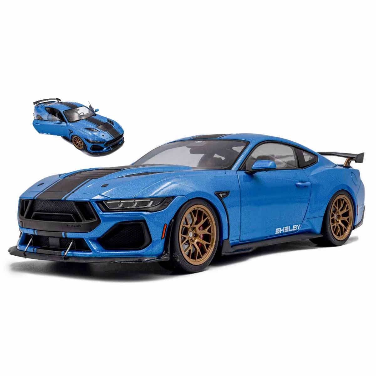FORD SHELBY MUSTANG SUPER SNAKE 2025 Met. Grabber Blue 1.18 - SOLIDO cod.SL1813802