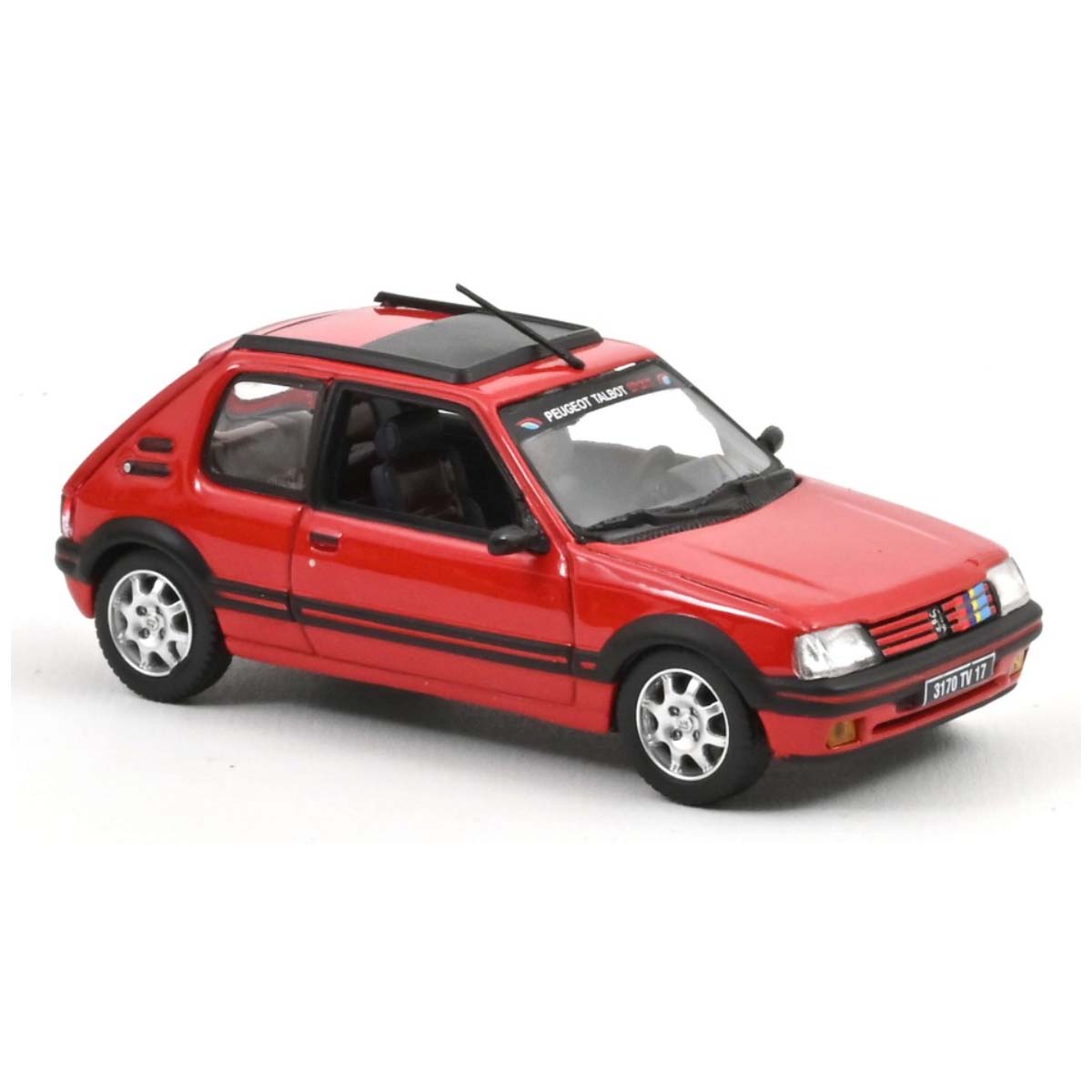 PEUGEOT 205 GTI 1.9 1991 Vallelunga Red With PTS Deco 1.43 - NOREV cod.NV471751