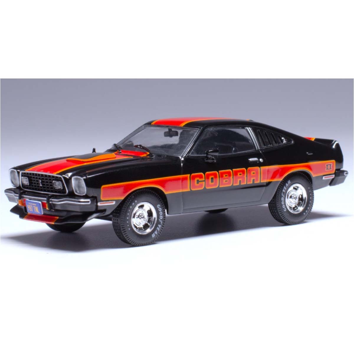FORD MUSTANG II COBRA 1977 Black 1.43 - IXO MODELS cod.CLC599