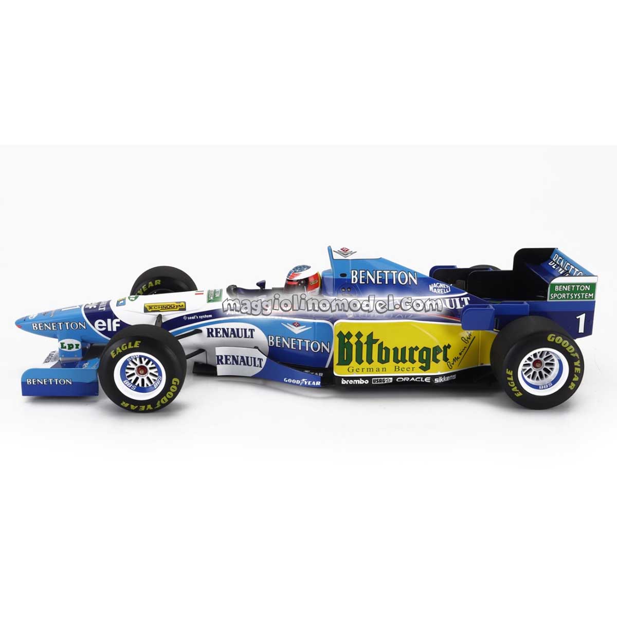 BENETTON F1 B195 TEAM MILD SEVEN RENAULT N 1 World Champion Winner European GP 1995 MICHAEL SCHUMACHER 1.18 - MINICHAMPS cod.510953201 3
