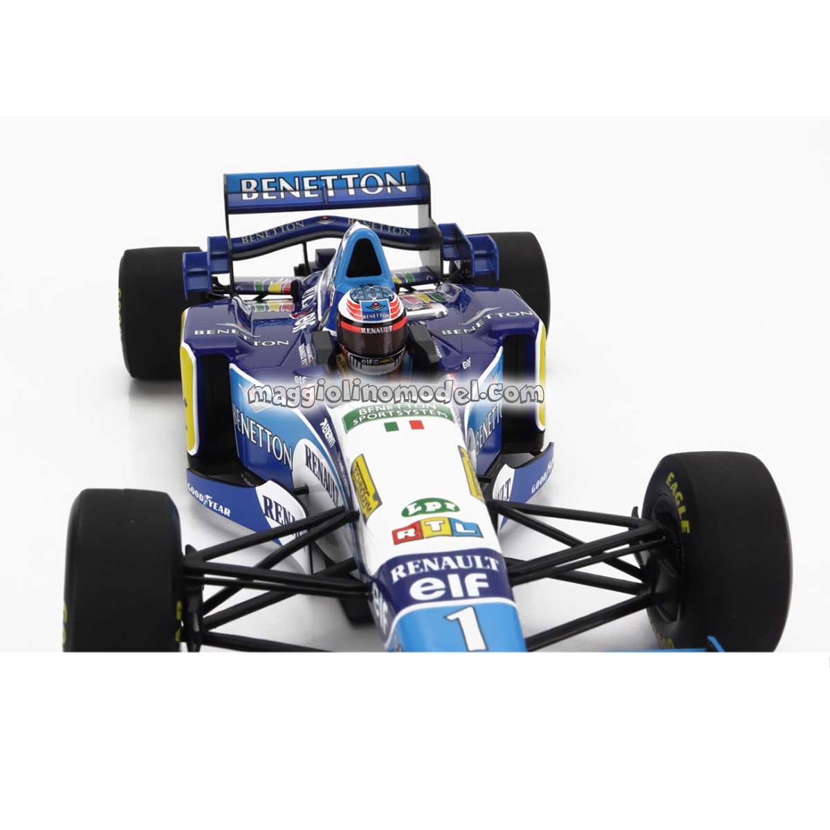 BENETTON F1 B195 TEAM MILD SEVEN RENAULT N 1 World Champion Winner European GP 1995 MICHAEL SCHUMACHER 1.18 - MINICHAMPS cod.510953201 4