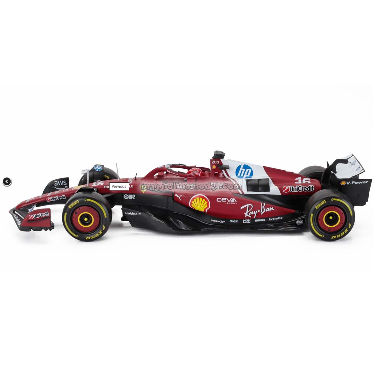FERRARI - F1 SF-25 TEAM SCUDERIA FERRARI N 16 SEASON 2025 Charle Leclerc 1.18 - BURAGO cod.16816-L 01