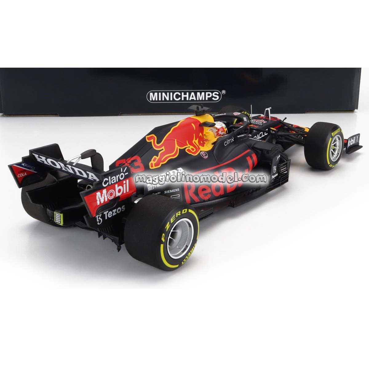 RED BULL F1 RB16B RED BULL RACING N 33 World Champion Winner Mexico GP 2021 MAX VERSTAPPEN - MINICHAMPS cod.110211933 1