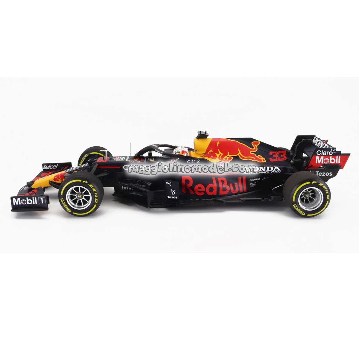 RED BULL F1 RB16B RED BULL RACING N 33 World Champion Winner Mexico GP 2021 MAX VERSTAPPEN - MINICHAMPS cod.110211933 2