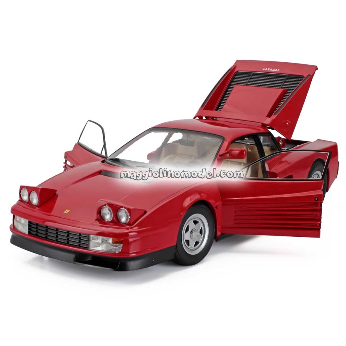 FERRARI TESTAROSSA MKI Monodado Monospecchio 1984 Red 1.12 - KK SCALE cod.KKDC120204 4