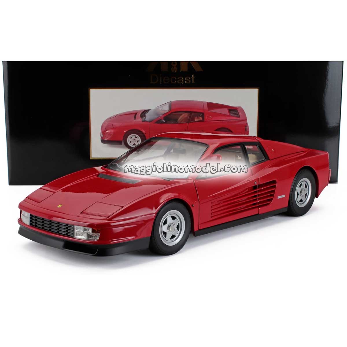 FERRARI TESTAROSSA MKI Monodado Monospecchio 1984 Red 1.12 - KK SCALE cod.KKDC120204