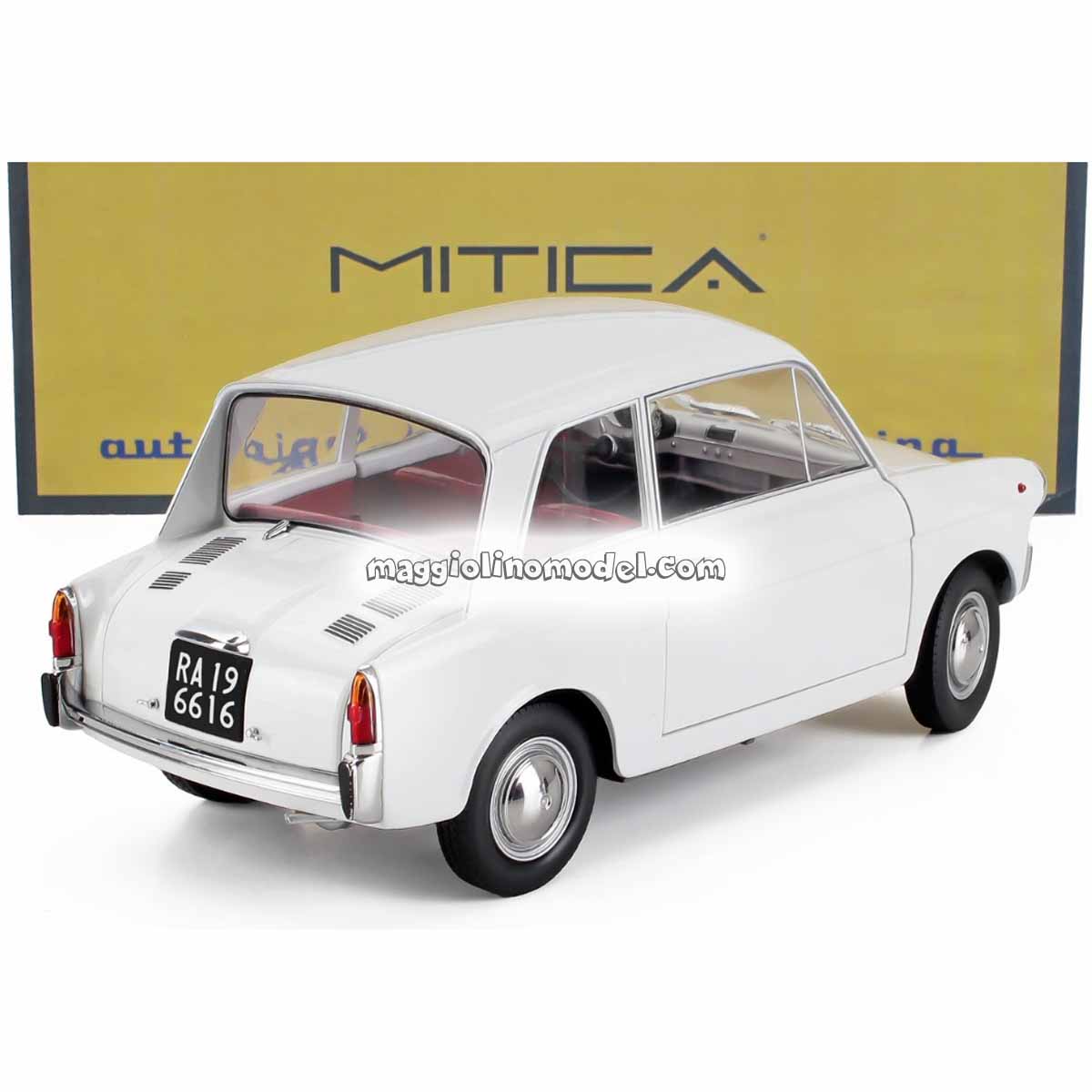 AUTOBIANCHI BIANCHINA 4 POSTI BERLINA 1962 WHITE 1.18 - MITICA cod.207001-D 2