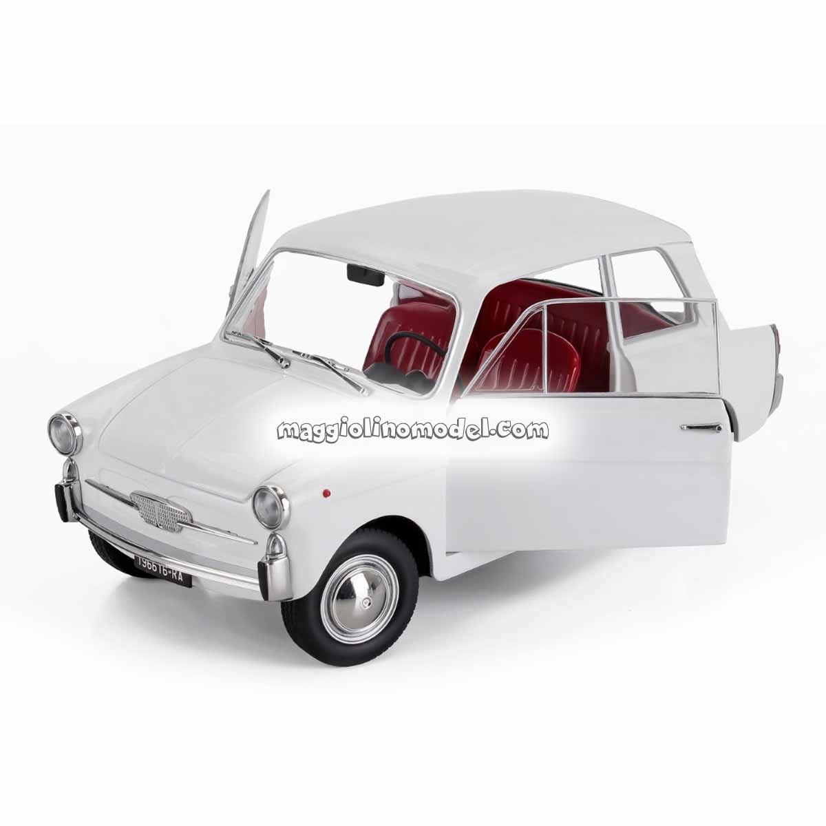 AUTOBIANCHI BIANCHINA 4 POSTI BERLINA 1962 WHITE 1.18 - MITICA cod.207001-D 3