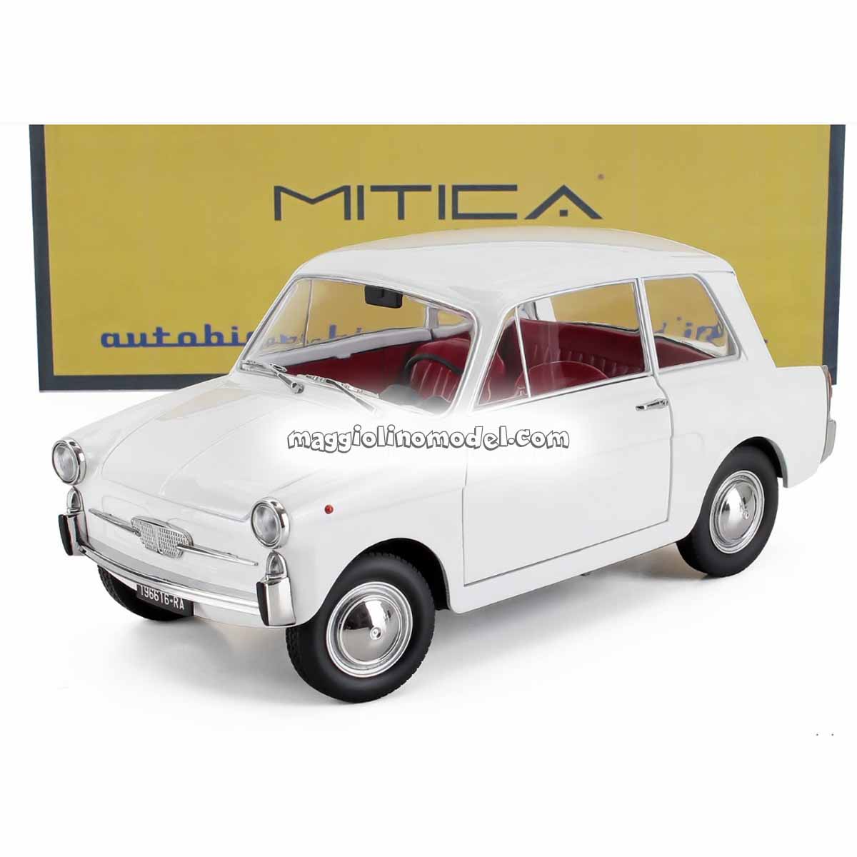 AUTOBIANCHI BIANCHINA 4 POSTI BERLINA 1962 WHITE 1.18 - MITICA cod.207001-D