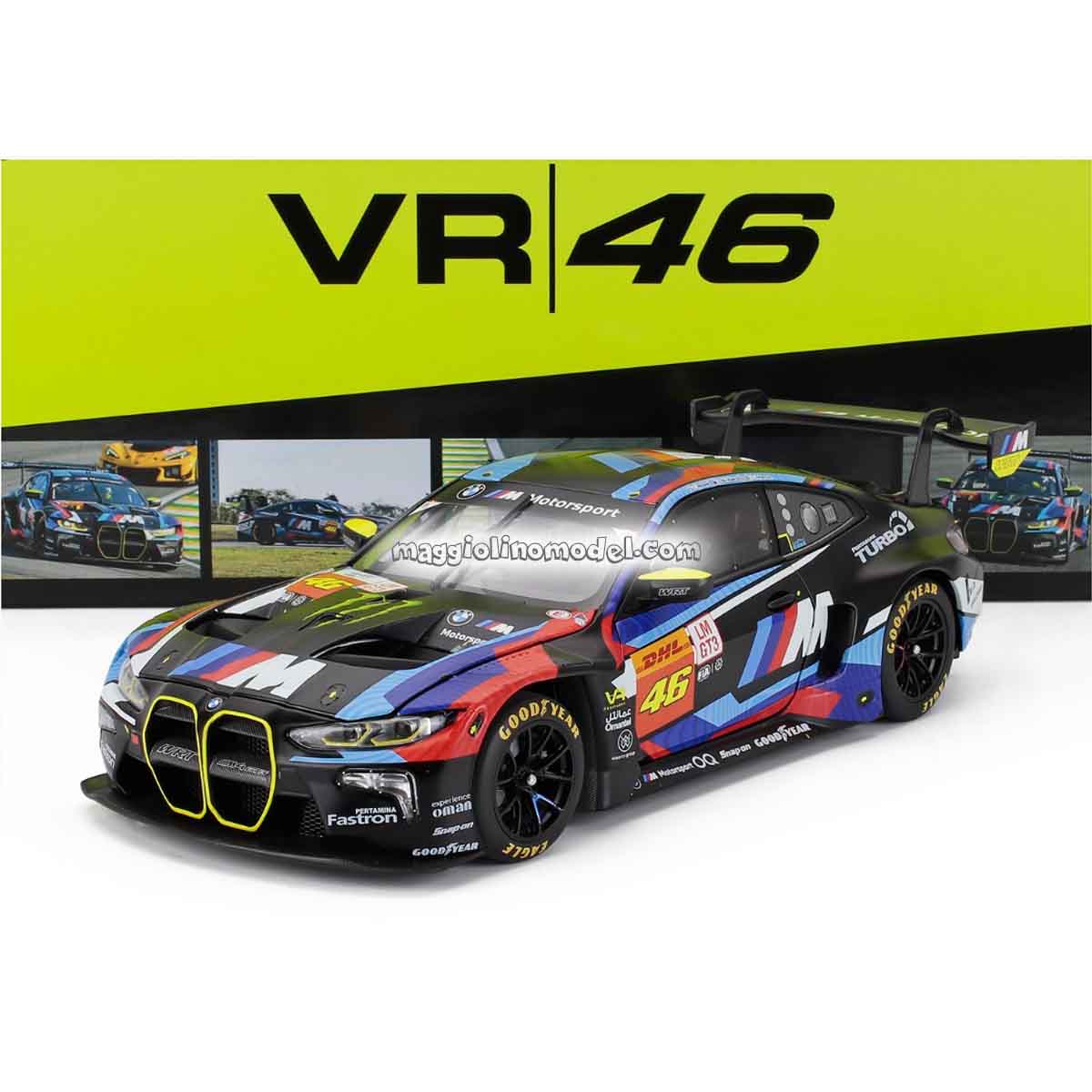 BMW 4-SERIES M4 GT3 TEAM WRT N 46 6h SAU PAULO 2024 VALENTINO ROSSI - MAXIME MARTIN - AHMAD AL HARTHY 1.18 - MINICHAMPS cod.113242646 2
