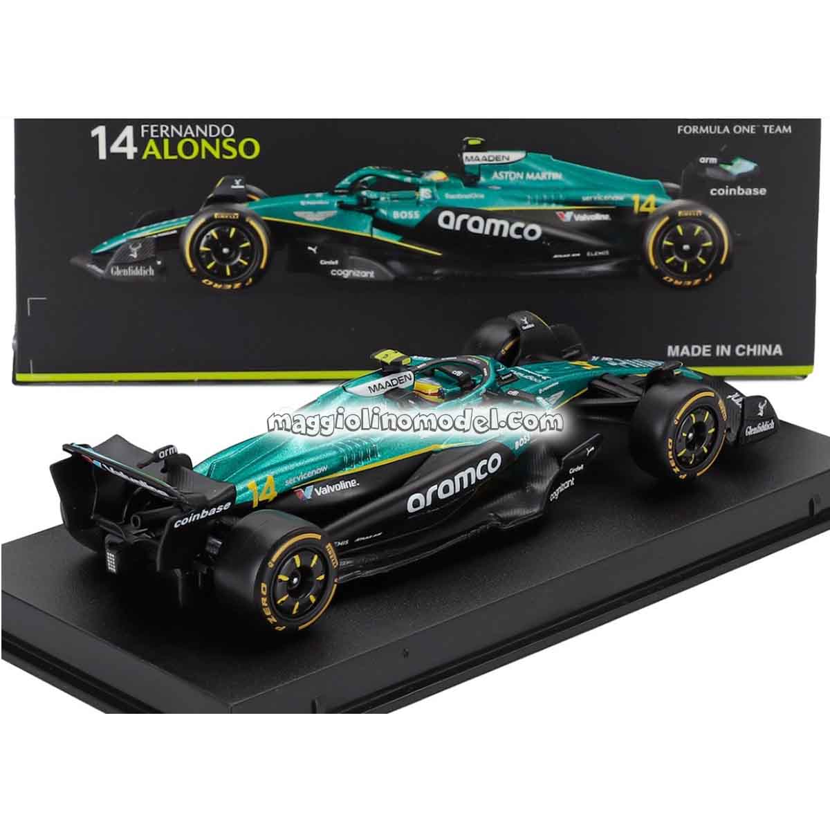 ASTON MARTIN N.14 2025 Fernando Alonso 1.43 - BURAGO cod.BU38251-A