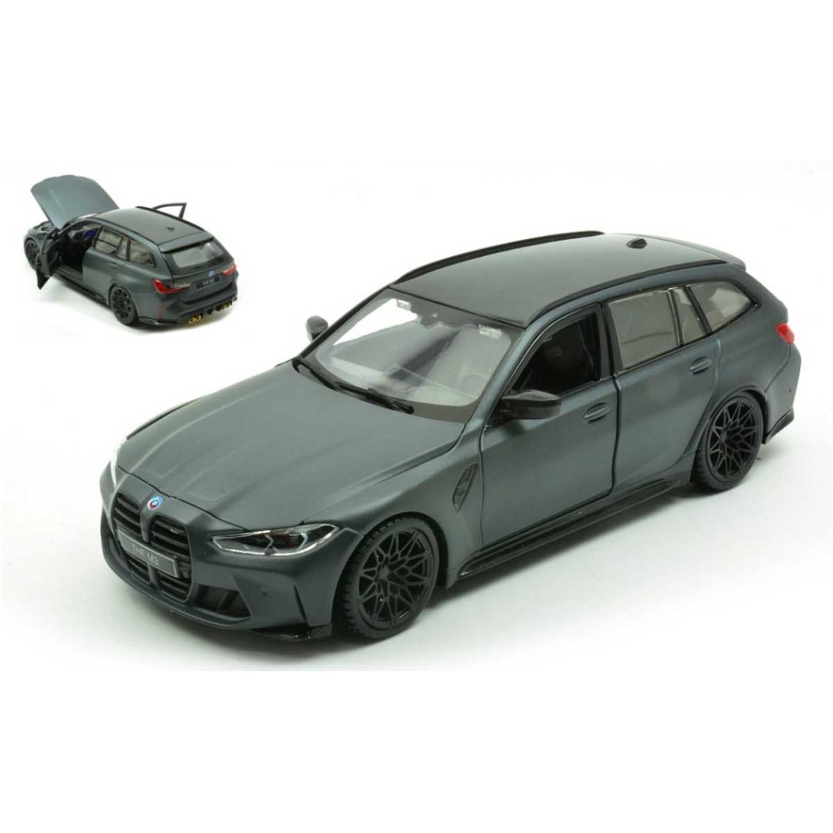 BMW M3 TOURING 2023 Matt Black 1.24 - BURAGO cod.BU21112