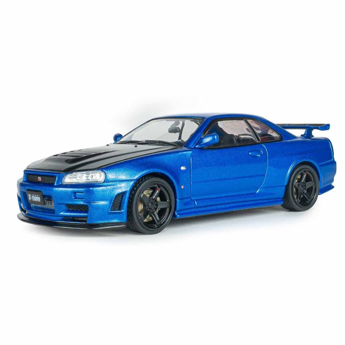 NISSAN SKYLINE GT-R (R34) Z-TUNE 1998 Bayside Blue 1.43 - SOLIDO cod.4318202