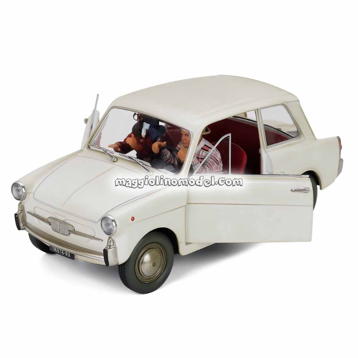 AUTOBIANCHI BIANCHINA 4 POSTI con Fantozzi e Filini Bianca 1.18 - FANTOZZI SUBISCE ANCORA (1983) - CLC-MODELS cod.110733 4
