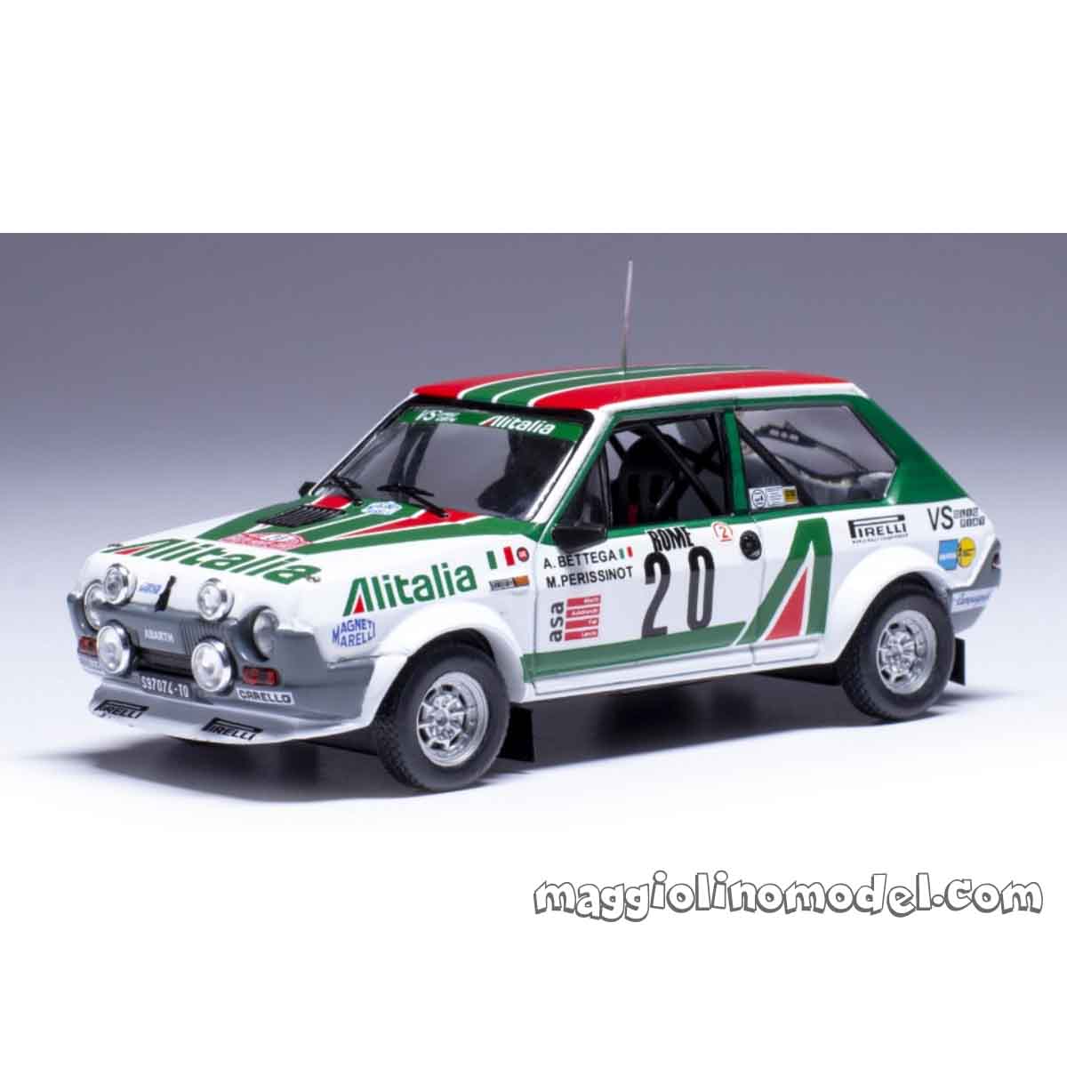 FIAT RITMO 75 ABARTH N.20 Rally Monte Carlo 1979 BETTEGA-PERISSINOT 1.43 - IXO MODELS cod.RAC445B