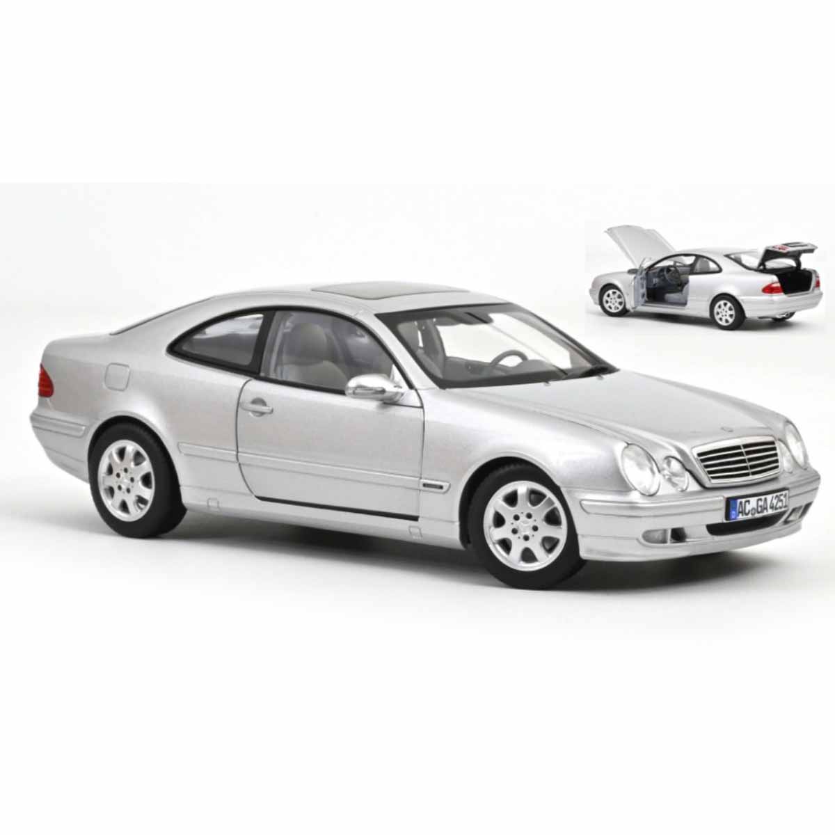 MERCEDES CLK-CLASS 2000 Brillant Silver 1.18 - NOREV cod.NV183335