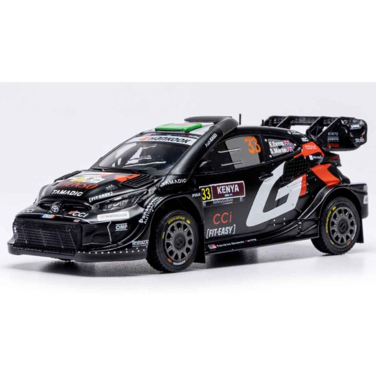 TOYOTA GR YARIS N.33 Rally Safari Kenya 2025 EVANS-MARTIN 1.43 - IXO MODELS cod.RAM994