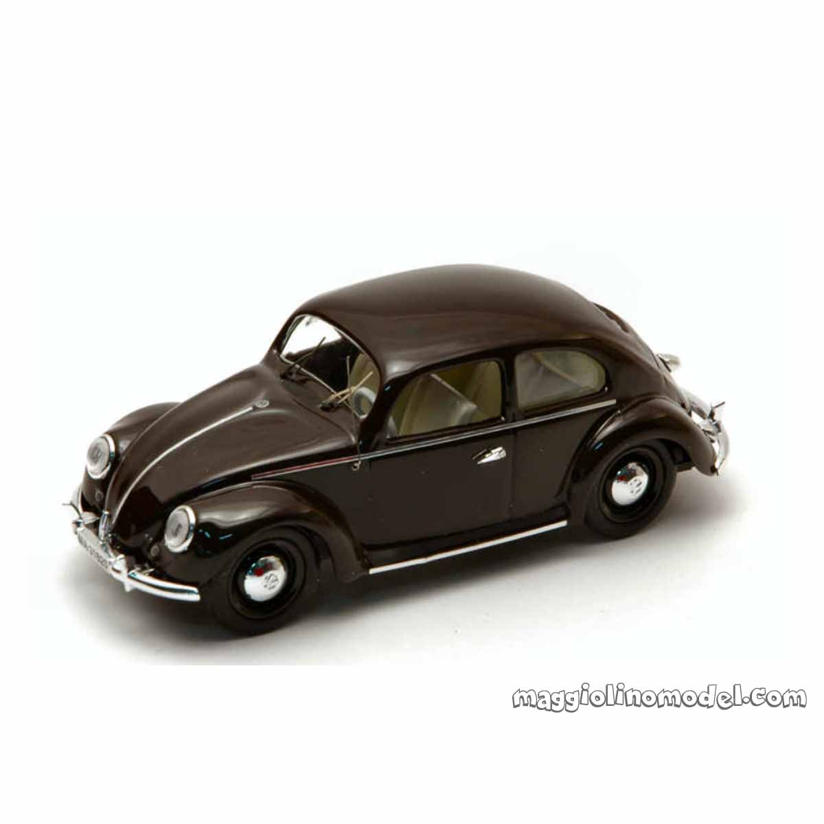 VOLKSWAGEN BEETLE 1200 DE LUXE 1953 Brown 1.43 - RIO cod.RI4195